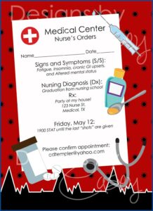 Nursing School Graduation Invitation Template Free