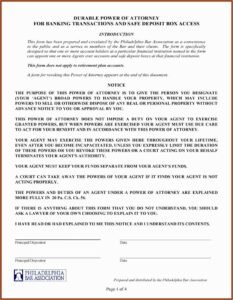 Nys Power Of Attorney Form 2018