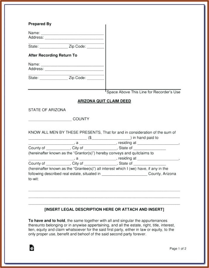 Oklahoma Quit Claim Deed Form