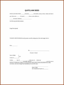 Oklahoma Statutory Form Quit Claim Deed