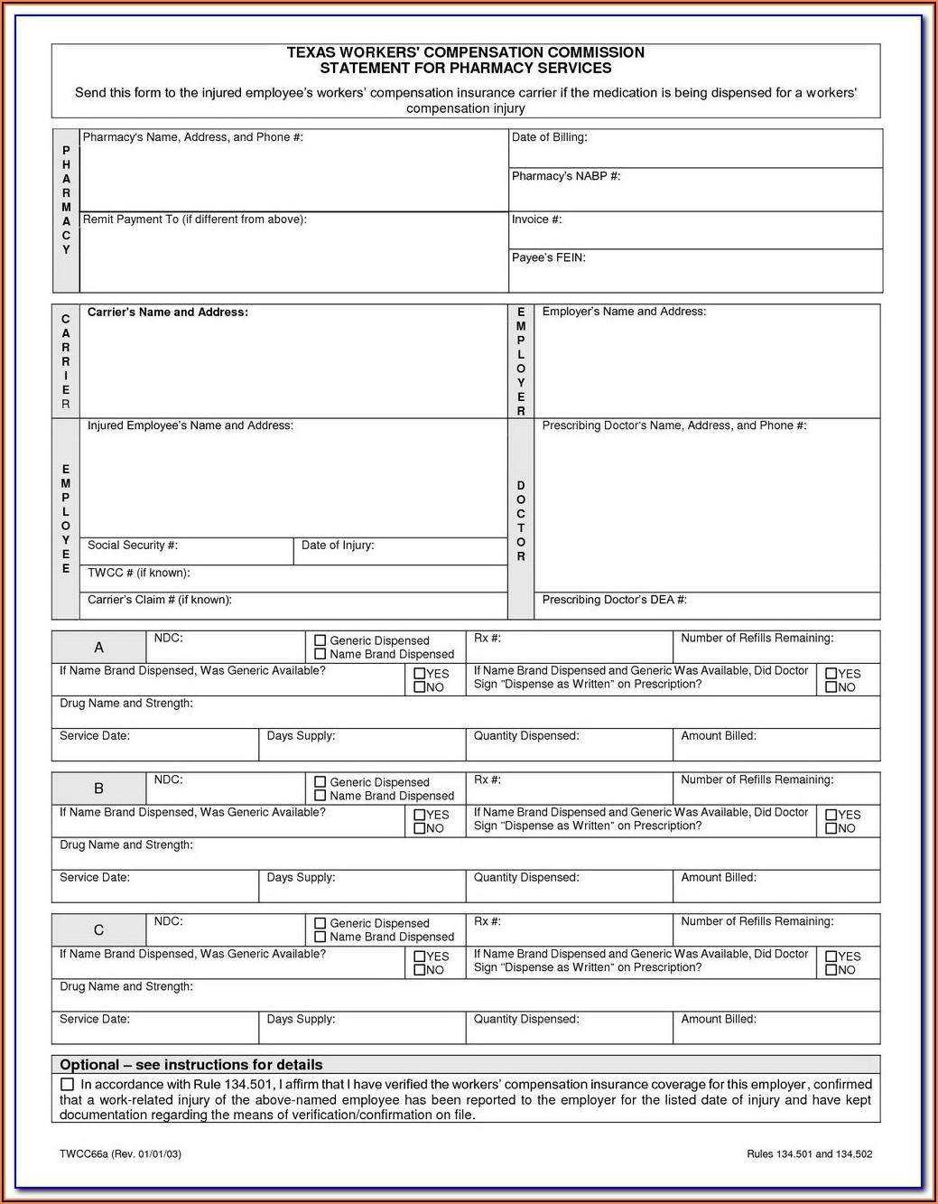 Oklahoma Workmans Comp Waiver Form