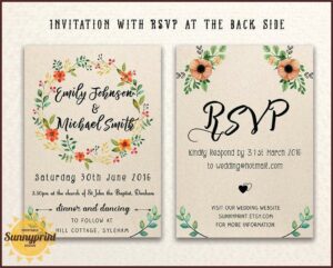 Online Wedding Invitation Templates With Photo