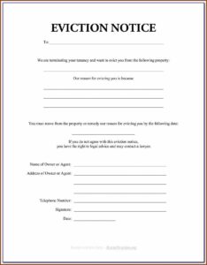 Ontario Landlord Eviction Notice Form