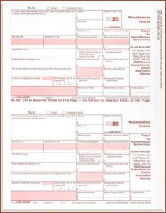 Order 1096 And 1099 Forms