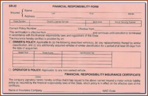 Oregon Sr22 Form