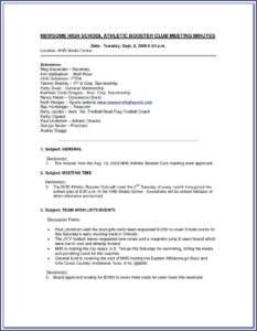 Osha Safety Meeting Minutes Form