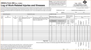 Osha Workmans Comp Form