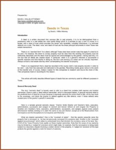 Owelty Lien Form Texas