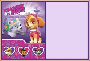 Paw Patrol Birthday Invitations