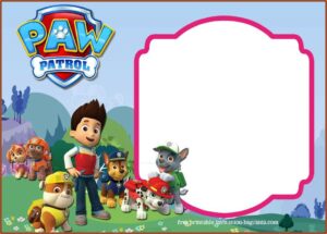 Paw Patrol Birthday Invitations With Picture