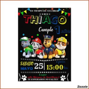 Paw Patrol Birthday Invitations Zazzle