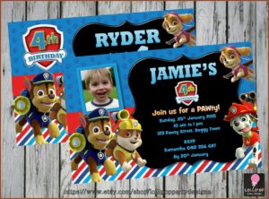 Paw Patrol Birthday Invites Printable