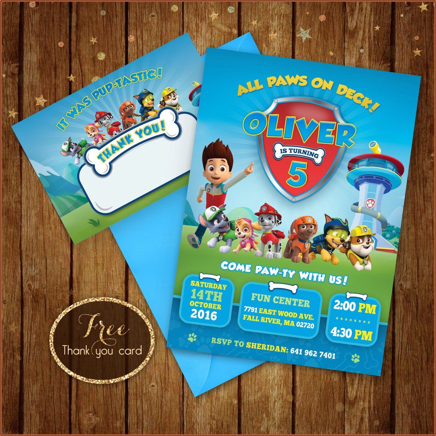 Paw Patrol Boy Birthday Invitations Free Printable