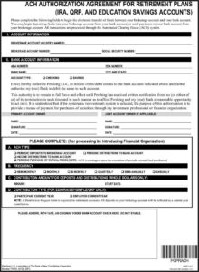 Pershing Ira Distribution Request Form