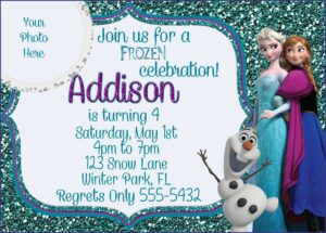 Personalized Frozen Birthday Invitations Free