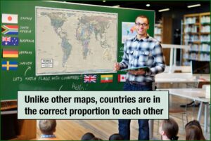 Peters World Map Pacific Centered