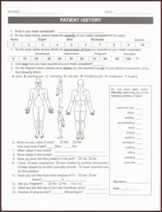 Physical Therapy Intake Forms