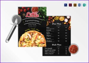 Pizza Menu Template Word