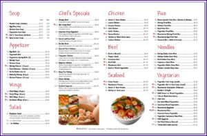 Pizza Menu Templates Microsoft Word