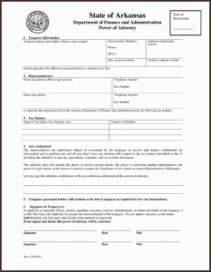 Power Of Attorney Forms Nj