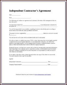 Printable 1099 Form Independent Contractor
