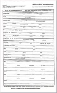Printable Bail Bond Forms