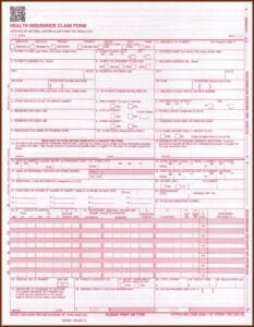 Printable Hcfa 1500 Form Free