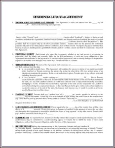 Printable Lease Forms