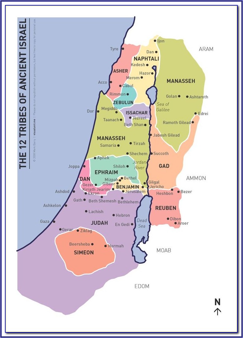 Printable Maps Of Ancient Israel