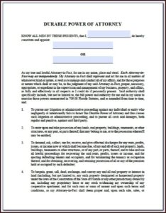 Printable Medical Power Of Attorney Forms