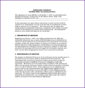 Project Management Consultant Agreement Format