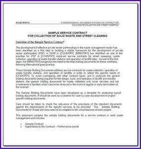 Project Management Service Level Agreement Template