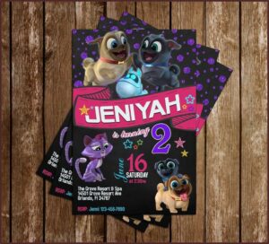 Puppy Dog Pals Birthday Party Invitations