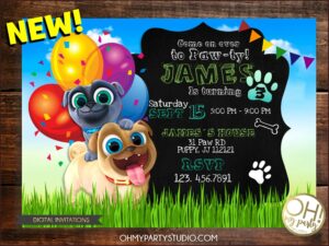 Puppy Dog Pals Invitations