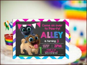 Puppy Dog Pals Printable Invitations