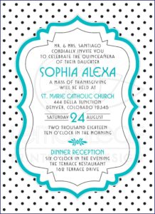 Quince Invitation Wording In English