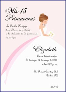 Quinceanera Invitation Wording Samples