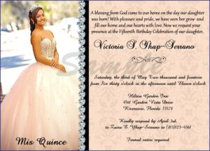 Quinceanera Invitations Wording Samples In English