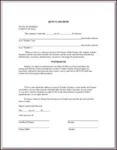 Quitclaim Deed Form California Orange County