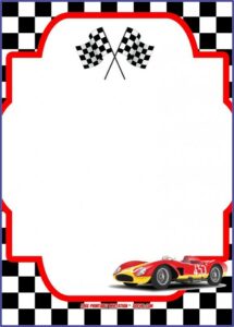 Race Car Invitation Template Free