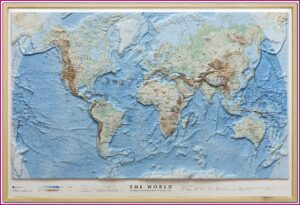 Raised Relief Map Of Utah