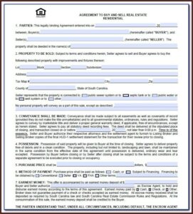 Real Estate Land Contract Form