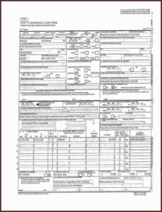 Red Cms 1500 Claim Form Pdf
