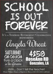 Retirement Party Invitation Wording Ideas