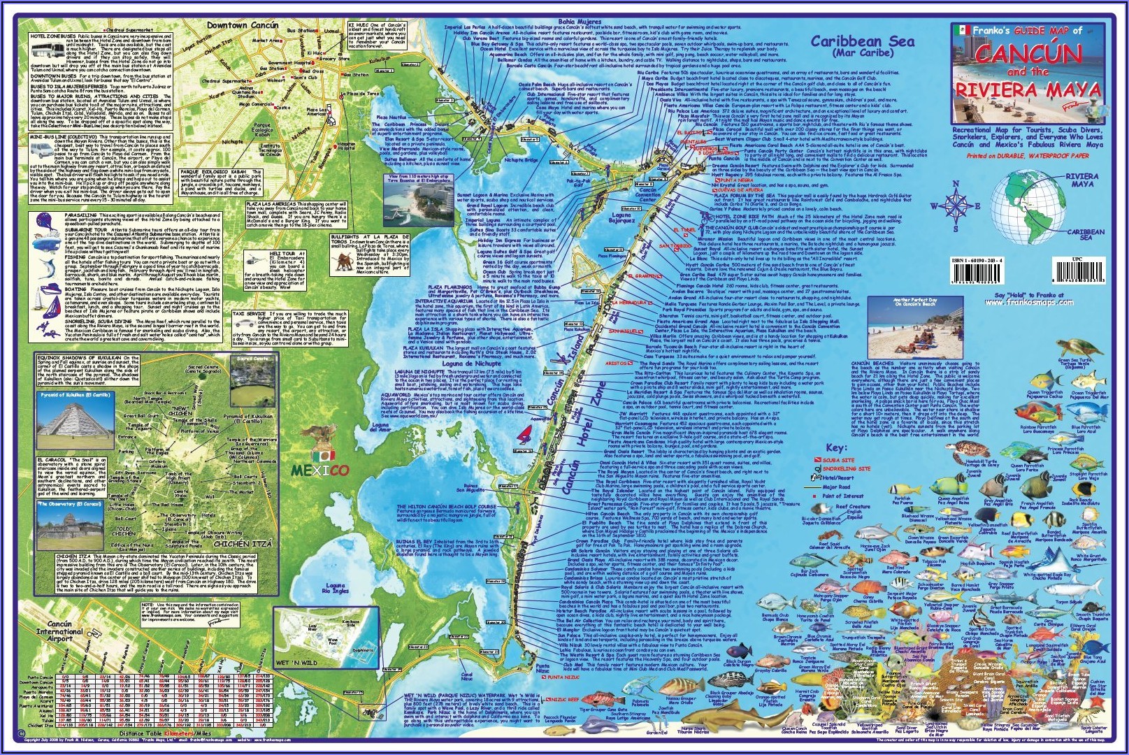 Cancun Riviera Maya Hotel Map