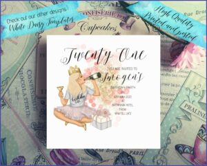 Rose Gold Birthday Invitations Uk