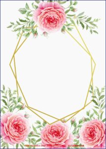 Rose Gold Invitation Templates Free Download