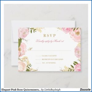 Rose Gold Wedding Invitations And Rsvp