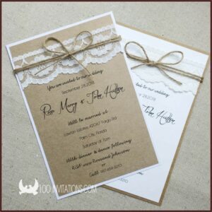 Rustic Wedding Invitations Australia