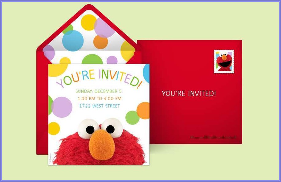 Sesame Street 1st Birthday Invitation Template